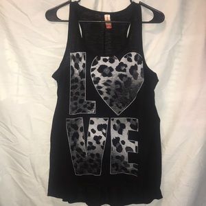 Black LOVE Tank Top